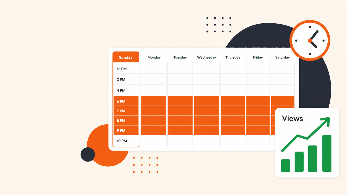 Weekly schedule highlighting the best days and hours to list items on Facebook Marketplace